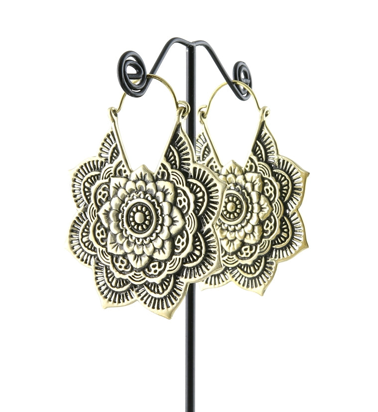 Mandala Brass Hangers / Earrings