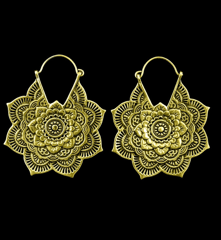 Mandala Brass Hangers / Earrings