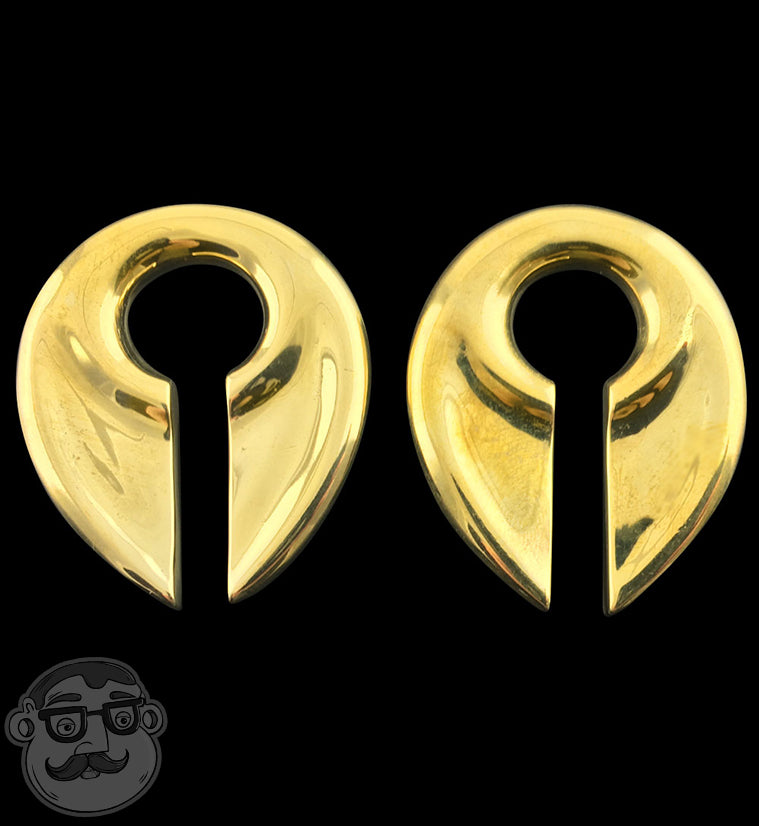 Keyhole Brass Ear Weights