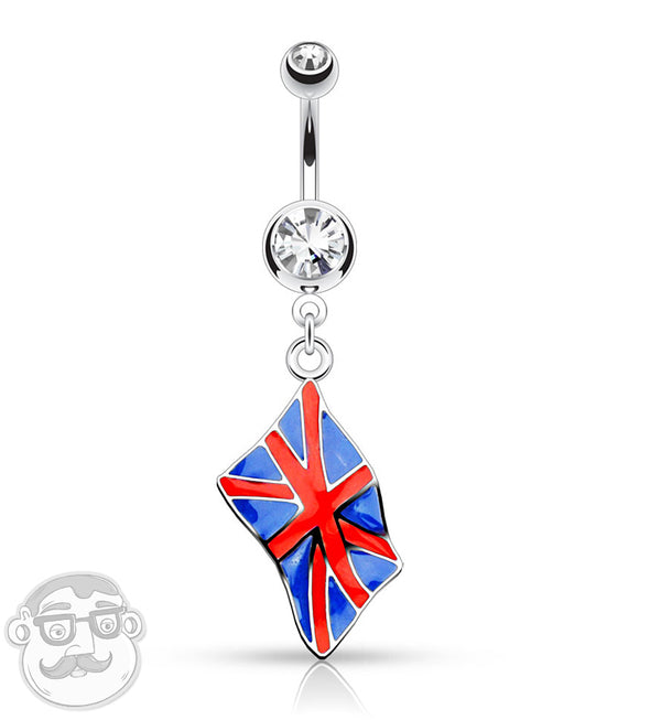 British Flag Belly Button Ring