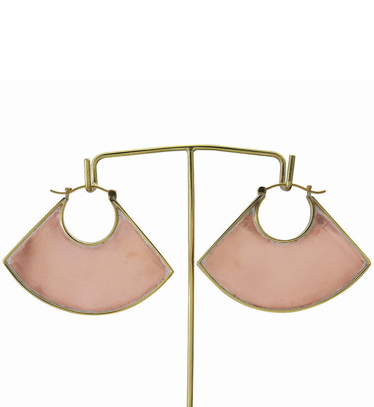 16G Buffer Copper & Brass Earrings
