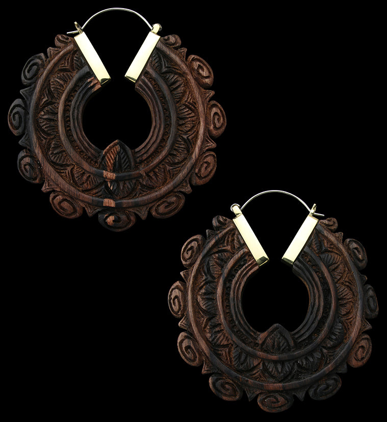 Bullion Areng Wooden Hangers / Earrings