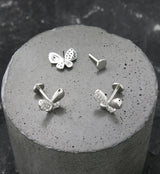 Butterfly Half CZ Stainless Steel Threadless Labret