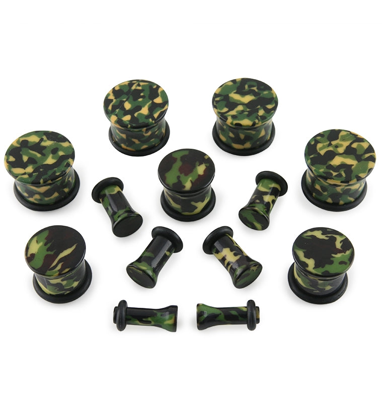 Camouflage Plugs - Single Flare