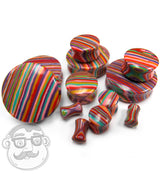 Candy Stripe Stone Plugs