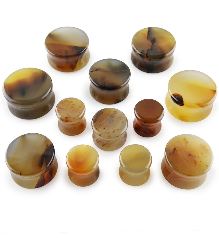 Carnelian Agate Stone Plugs