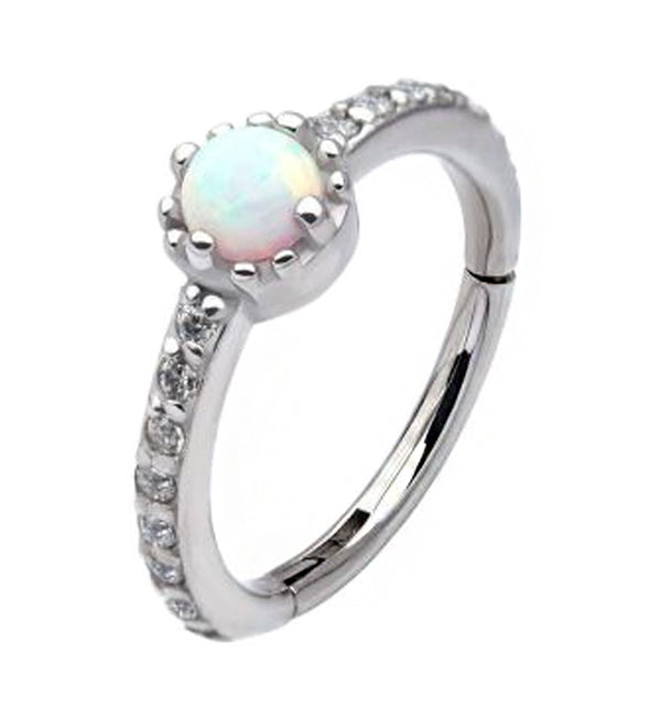 Center Opal Hinged Segment Ring
