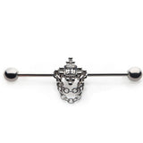 Square Gem Chained Industrial Barbell