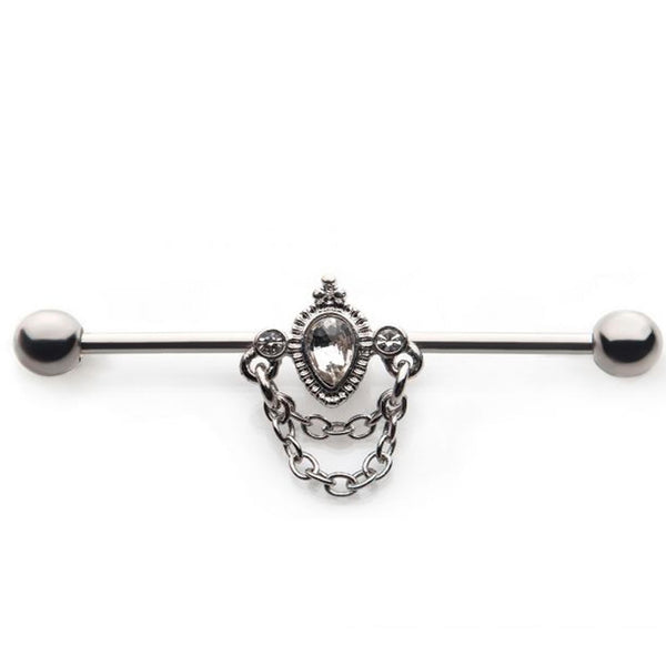 Teardrop Chained Industrial Barbell