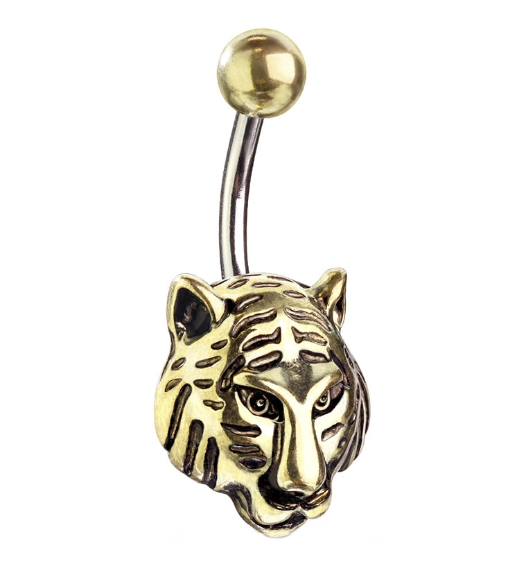 Golden Tiger Belly Ring