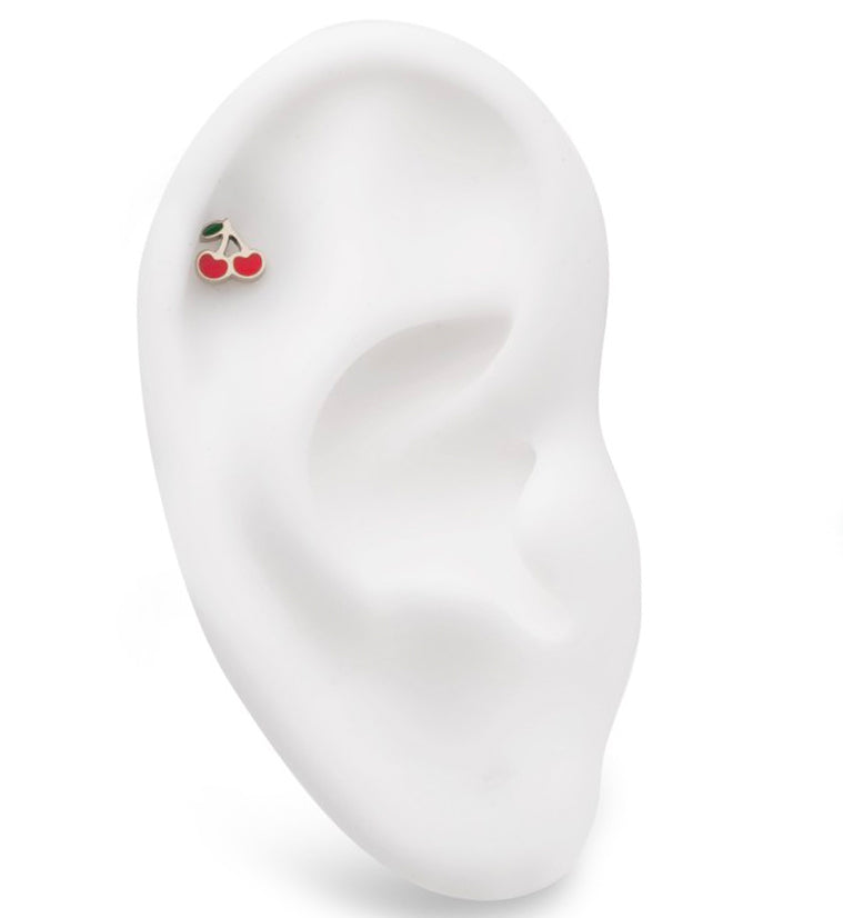 Cherry Threadless Titanium Top