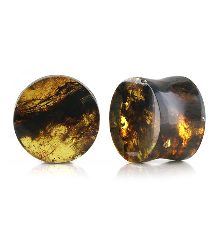 Chiapas Amber Plugs 5/8" (16mm)