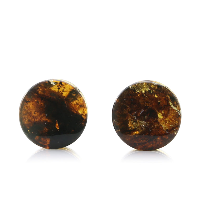 Chiapas Amber Plugs 5/8" (15.5mm) - Version 24