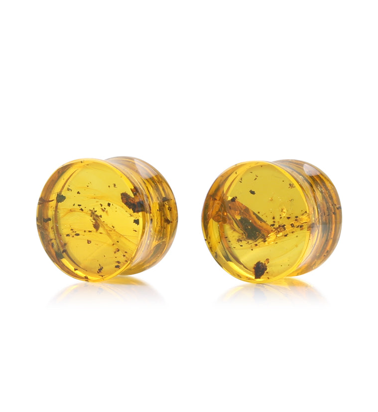 Chiapas Amber Plugs 5/8" (16mm) - Version 19