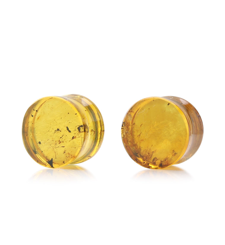 Chiapas Amber Plugs 5/8" (16mm) - Version 21 (Small Blemish)