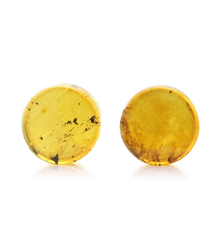 Chiapas Amber Plugs 5/8" (16mm) - Version 21 (Small Blemish)