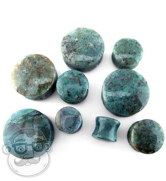 Chrysocolla Stone Plugs