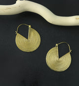 18G Circinate Brass Earrings
