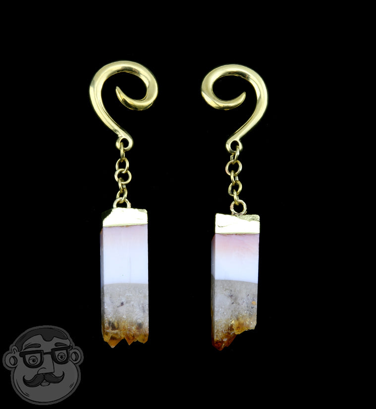 Citrine Tower Brass Hangers
