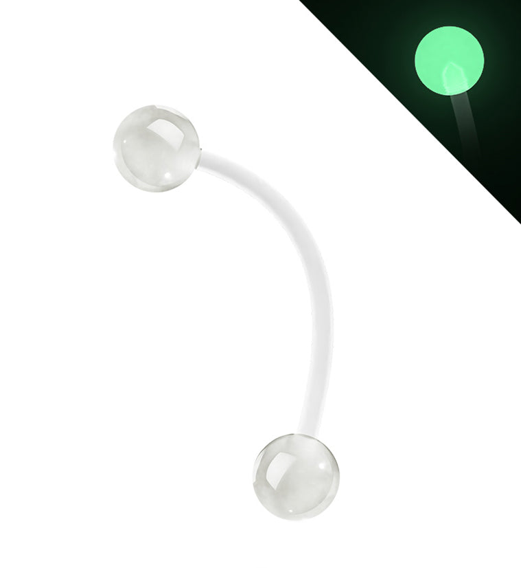 White Bioflex Glow in the Dark Barbell