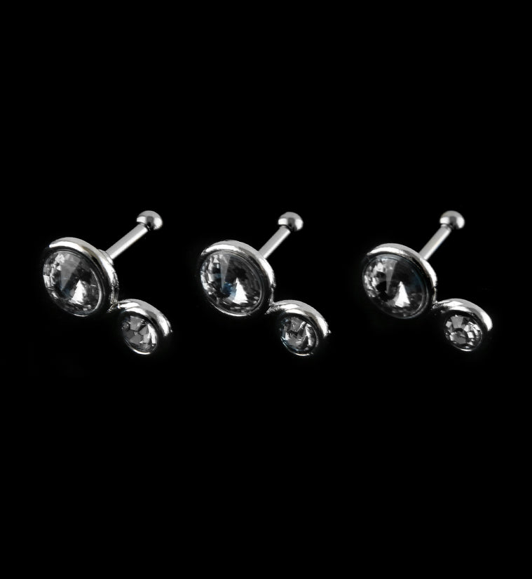 Clear CZ infinity Cartilage Barbell