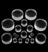 Clear Glass Double Flare Plugs
