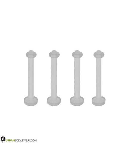 Clear Flatback Labret Stud