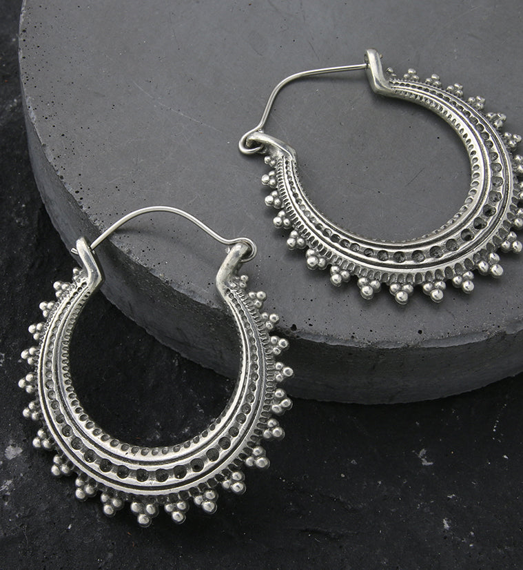 Clinch White Brass Hangers / Earrings