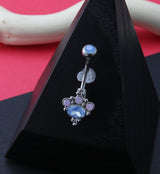 Cluster Bead Opalite Gem Belly Button Ring