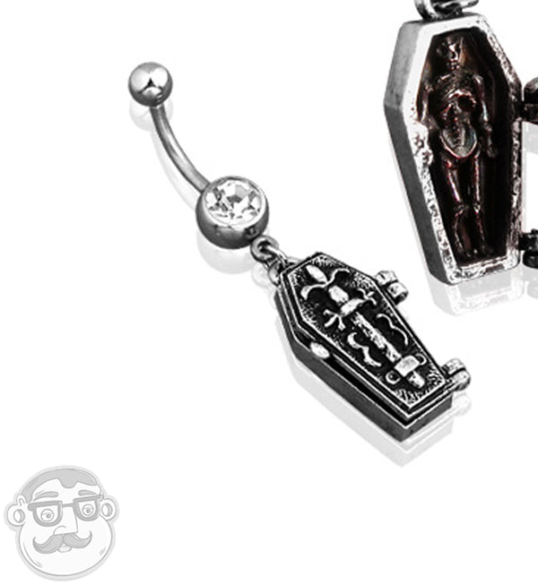 Coffin Belly Button Ring