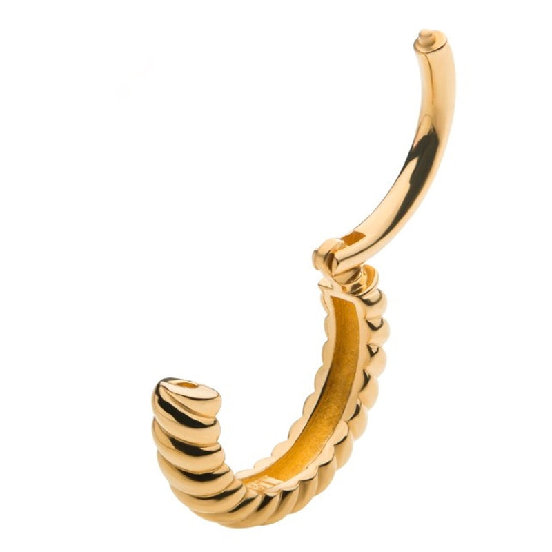 14kt Gold Coil Hinged Segment Ring