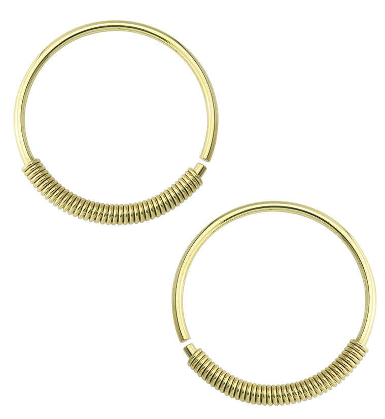 Coil Hoop Brass Ear Weights