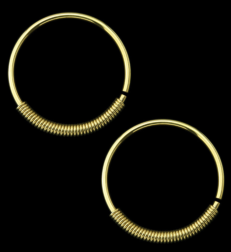 Coil Hoop Brass Ear Weights