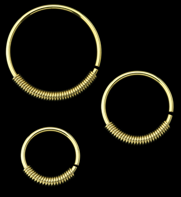 Coil Hoop Brass Ear Weights