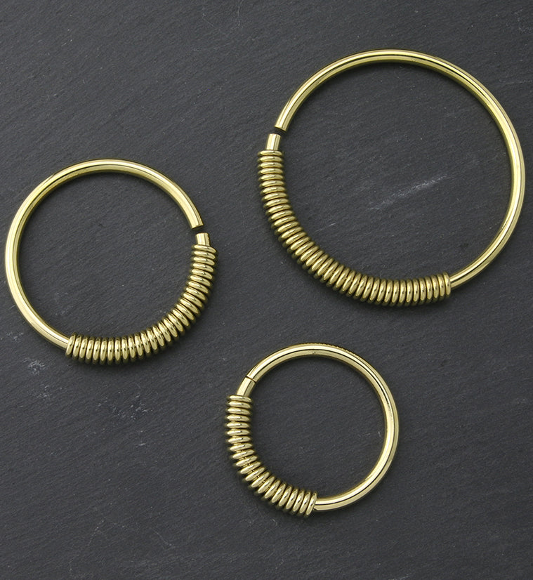 Coil Hoop Brass Ear Weights