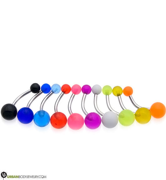 Color UV Ball Belly Button Ring