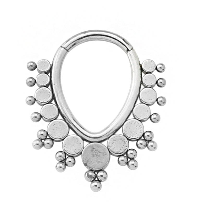 Colure Stainless Steel Hinged Segment Ring
