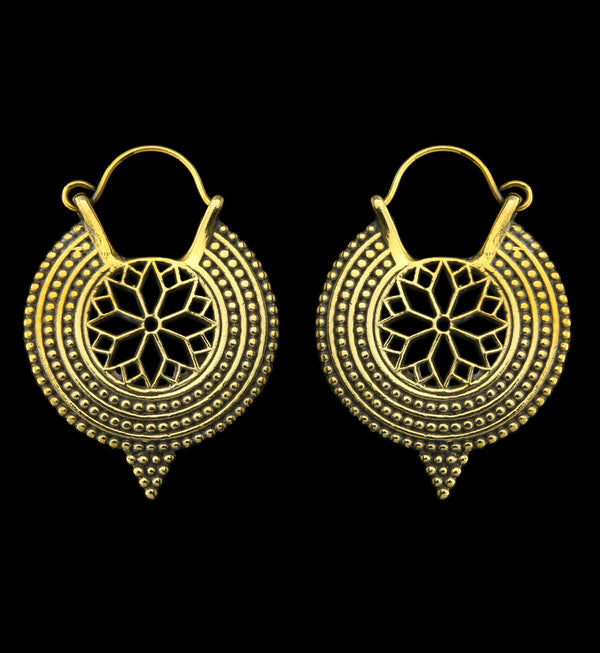 Compass Brass Hangers / Earrings