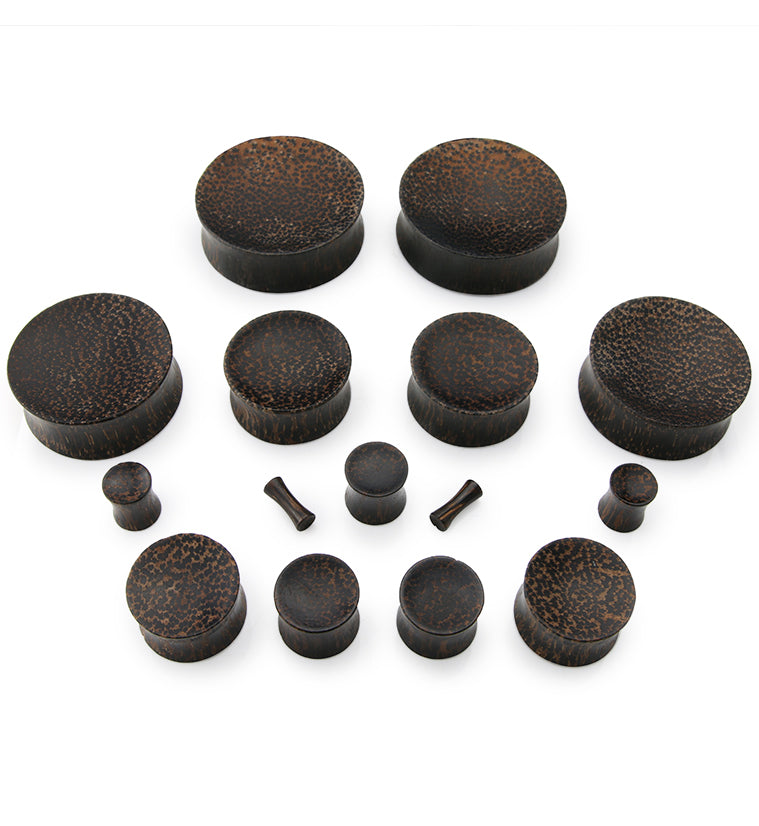Concave Palm Wood Plugs
