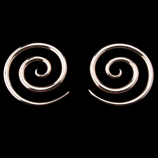 Rose Golden Copper Spirals