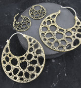 Coral Sponge Brass Hangers / Earrings