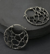 Coral Sponge White Brass Hangers / Earrings