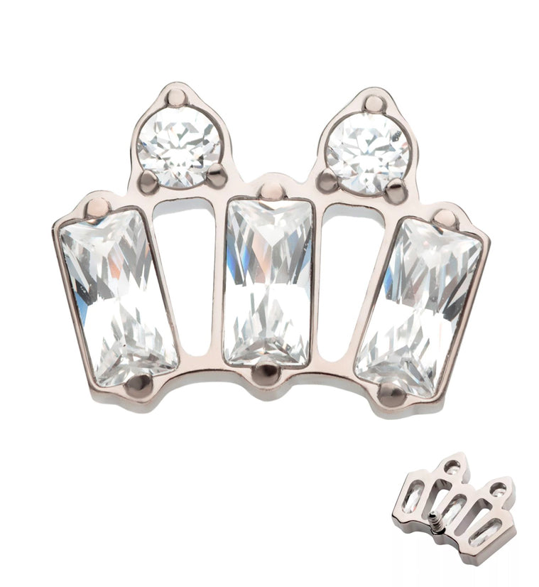 Coronet CZ Internally Threaded Titanium Top