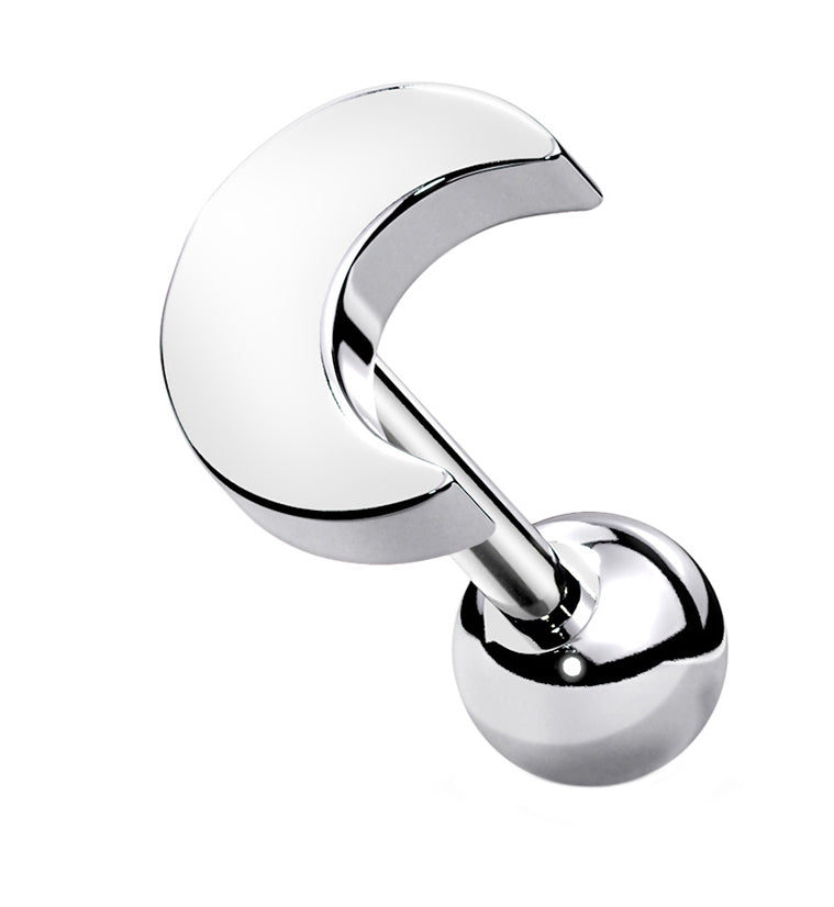 16G Gold Crescent Moon Cartilage Barbell