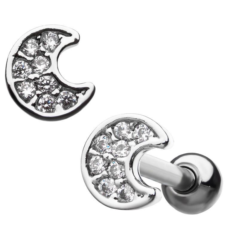18G Crescent Moon Cartilage Barbell