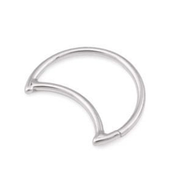 Crescent Moon Annealed Cartilage Ring | UrbanBodyJewelry.com