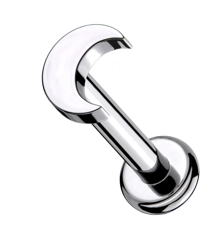 16G Crescent Moon Titanium Labret