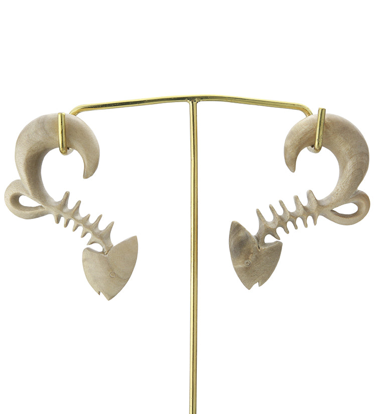 Crocodile Wooden Fish Bone Hangers