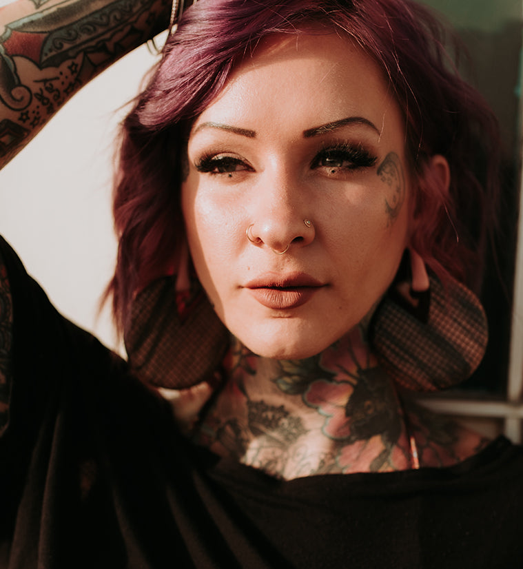 Crosshatch Saba Wooden Ear Weights