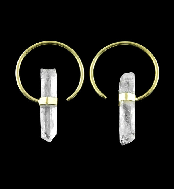 Lone Crystal Brass Ear Weights